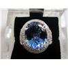 Image 2 : A34-7  14K WHITE GOLD TANZANITE RING