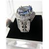 Image 3 : A34-7  14K WHITE GOLD TANZANITE RING