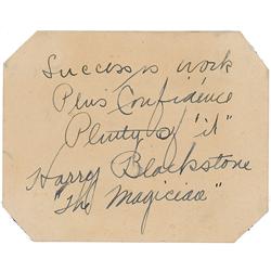 Harry Blackstone, Sr