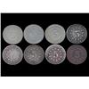Image 2 : 1867-83 Shield Nickel Circulated Lot 8 Pieces (COI-7613)