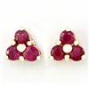 Image 1 : .60ct Natural Genuine Ruby 9k Gold Earrings (JEW-9213X)