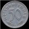 Image 2 : 1940G Nazi Germany 50pfg XF Scarce (COI-8116)