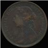 Image 1 : 1885 British Victoria Halfpenny VF+ (COI-7260)