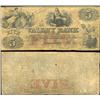 Image 1 : 1836 Valley Bank Hagerstown $5 Note Better Grade (CUR-06255)