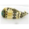 Image 2 : Tibet Lapis Bone Nickel Bracelet (ANT-1103)