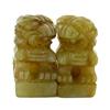 Image 1 : 65ct Handcarved Burma Jade Fu Dog Pair (ANT-1071)