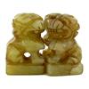 Image 3 : 65ct Handcarved Burma Jade Fu Dog Pair (ANT-1071)
