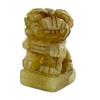 Image 4 : 65ct Handcarved Burma Jade Fu Dog Pair (ANT-1071)