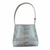 Image 1 : Ladies Light Gray Crocodile Handbag (ACT-089)
