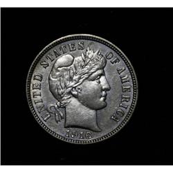 1916-p Barber Dime 10c Grades au58