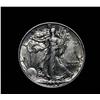 Image 1 : 1939-p Walking Liberty 50c Grades Almost Uncirculated au55