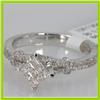 Image 2 : Genuine 0.61ctwPrincess cut Diamond Ring14kt White Gold