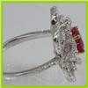 Image 1 : Genuine  2.07 ctw Diamond Ruby Ring 18KT White Gold 