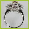 Image 3 : Genuine  2.38 ctw Diamond Ruby Ring 18KT White Gold 
