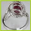 Image 3 : Genuine 4.93 ctw Ruby & Diamond Ring 18kt Gold-White 