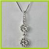 Image 1 : Genuine 0.62 ctw Diamond Pendant 18kt Gold-White