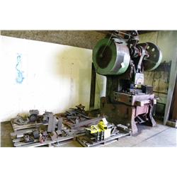 200 TON HYDRAULIC PUNCH PRESS C/W ASSORTED PLATES
