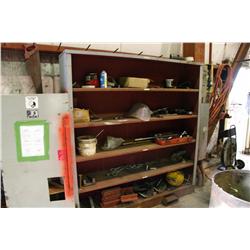 STEEL CABINET C/W CONTENTS