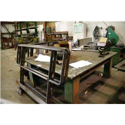 6' X 8' STEEL WORK BENCH