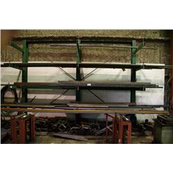 LARGE QUANTITY OF ASSORTED STEEL STOCK