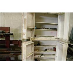 METAL CABINET WITH CONTENTS