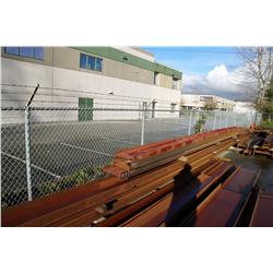 LARGE LOT OF STEEL I-BEAMS