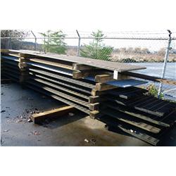 9 SHEETS OF STEEL DECKING