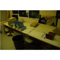 16' Layout Table And Wooden Conference Table