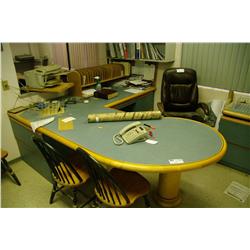 Custom Built L-Shape Conference Top Executive Desk