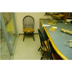 5 Wood Client Chairs