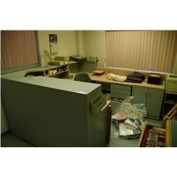 Grey U-Shape Reception Station