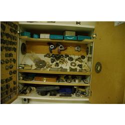 Wall Mount Cabinet With Misc. Blades And Bits