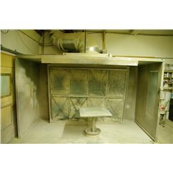 12' X 6' Paint Booth With Side Lighting