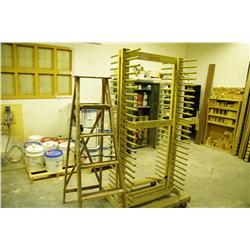 Spray Paint Finishing Rack And 6' Step Ladder