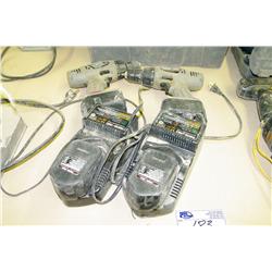 2 Porter Cable Cordless Drills