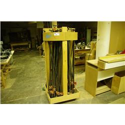 Mobile Bar Clamp Caddy With Aprox. 60 Bar Clamps