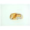 Image 2 : 14k Yellow Ring with Citrine and Diamonds