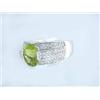 Image 2 : 18k White Gold Ring with Diamonds and Peridot