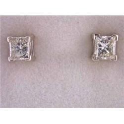 14k White Gold Stud Diamond Earrings (0.25 ct)