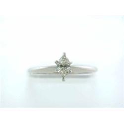 14k Marquise Solitaire Diamond Ring (0.27 ct)