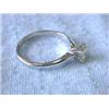 Image 4 : 14k White Gold Ring with Diamond Solitaire (0.41 ct)