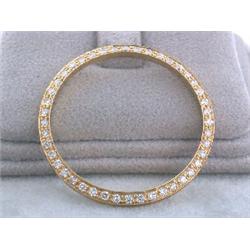 18k Gold Diamond Men's Bezel for DATED Rolex (1.0 ct)