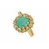 Image 4 : 14k Diamond and Turquoise Ring