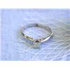 Image 2 : 14k White Gold Solitaire Diamond Ring (0.39 ct)