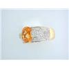Image 2 : 18k Yellow Gold Ring with Citrine and Diamonds