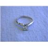 Image 2 : 14k White Gold Solitaire Diamond Ring (0.26 ct)