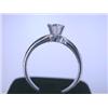 Image 2 : Platinum Ring with Solitaire Diamond (0.45 carat)
