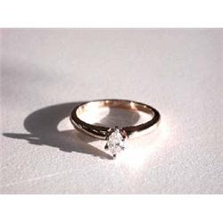 14k Yellow Gold Solitaire Diamond Ring (0.24 carat)