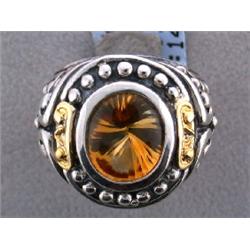 Silver and Gold Ring with Citrine