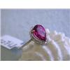 Image 2 : 18k White Gold Ring with Gemstone and Diamonds